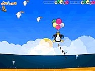 Penguin parachute chase online pingvines játék